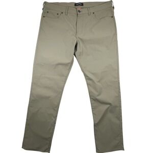 Bluffworks Ascender Slim Fit Pants Stretch Tag Size 38x32 Khaki Beige Tan READ
